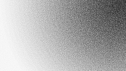 Black Noise Stipple Dots Halftone Gradient Vector Radial Texture Isolate On White Background. Hand Drawn Dot Work Abstraction Grungy Grainy Texture. Pointillism Art Dotted Graphic Grunge Illustration - obrazy, fototapety, plakaty