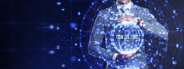 Business, Technology, Internet and network concept. Consulting Expert Advice Support Service.