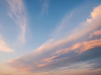 Sky at sunset, sky at sunrise, clouds, orange clouds cirrus clouds, cumulus clouds, sky gradient, sky background at dusk, twilight, nightfall, pink sky, pink clouds, sun, environment, background - obrazy, fototapety, plakaty