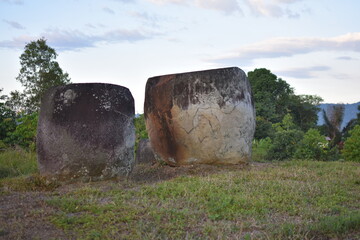 Pokekea megalithic site in Indonesia's Behoa Valley, Palu, Central Sulawesi.	
