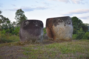 Pokekea megalithic site in Indonesia's Behoa Valley, Palu, Central Sulawesi.	
