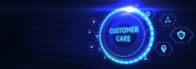 Individual customer service and CRM. Customer care. 3d illustration