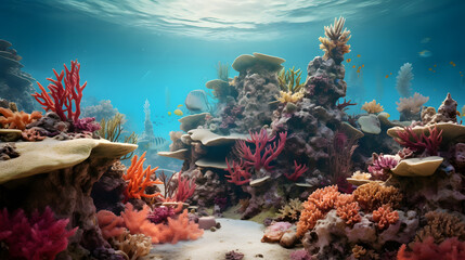 coral reef, reef, coral, maritime, underwater coral reef
