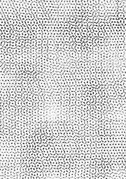 Punktraster Raster in schwarz analog mehrfach &uuml;berlagert von Hand gedruckt - Moir&eacute; Effekt