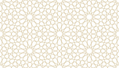 Seamless geometric pattern in authentic arabian style.