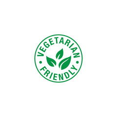 Vegetarian Friendly Food Icon Vector