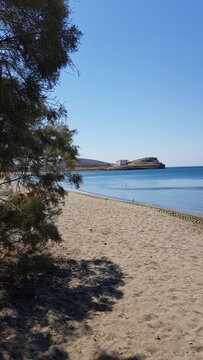 Beach in Schinoussa Island, Greece