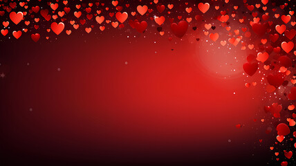 Valentines day background. Heart confetti over background. Concept: love, valentine's day,  wedding.