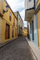 narrow street in the town