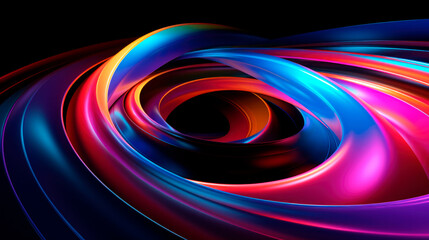 abstract 3D effect background circling around its axis