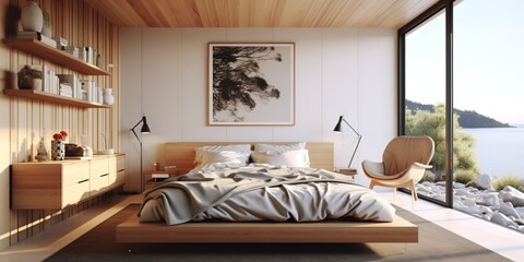 Interior decoration of bed room