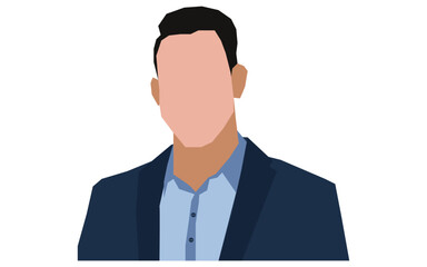 Young Businessman Posing, Portrait of an blank men entrepreneur, Business man blank profile photos. 	