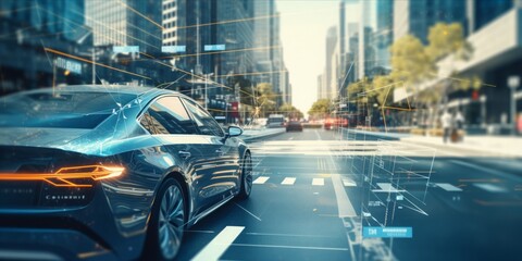 Autonomous vehicles navigate with precision, leveraging an overlay vehicle computer tracking system, advanced traffic management, intelligent transportation, and smart city technologies