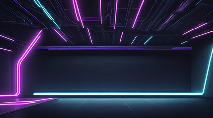 abstract modern futuristic neon background