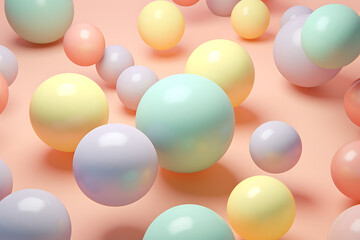 Soft Pop Style Pastel Sphere Collection