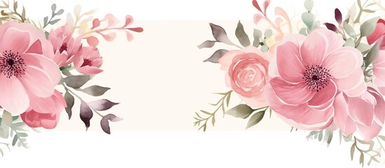 Elegant floral wedding card, wedding floral background