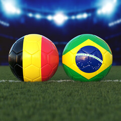 Belgium vs. Brazil Soccer Match