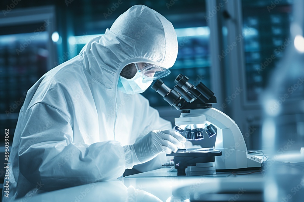 Poster step into the world of biomedical engineering as this realistic photo captures a biomedical engineer