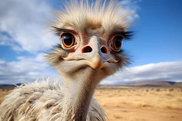 Foto op Plexiglas Wild animal, ostrich, ostrich in natural habitat, ostrich, wildlife © MrJeans