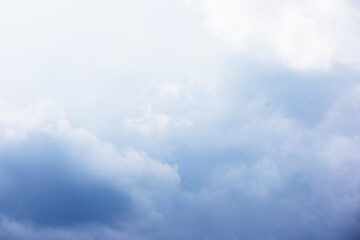 Sky landscape with clouds in pastel colors