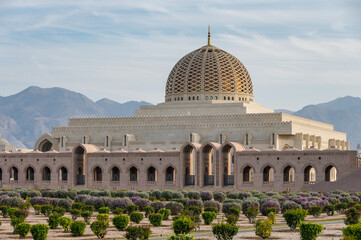 Sultan Qaboos Grand Mosque is the largest mosque in Oman, located in the capital city of Muscat
