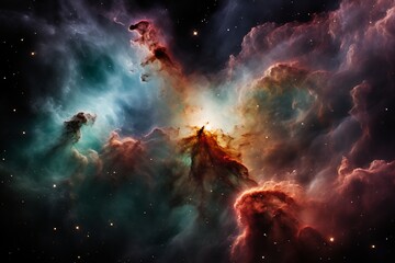 Cosmic ballet  swirling galaxies, ethereal nebulae, and radiant comets in starlit expanse