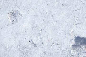 Thin ice surface, natural background texture
