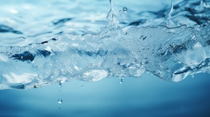 Abstract Shot of Melting Iceberg Dripping Water
