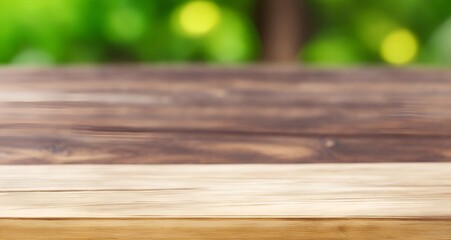 Clean rustic wooden table. AI generated illustration