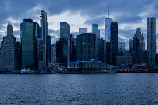 Manhathan from Dumbo, Dumbo at Brooklyn, Manhattan Building, Manhattan, Bridge, nightview in NYC