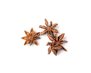 Star Anise Isolated, Illicium Spice, Badiane, Dry Anise
