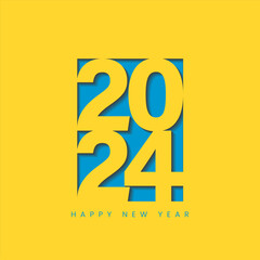 Celebrate in Style with a Modern Happy New Year Card in 2024