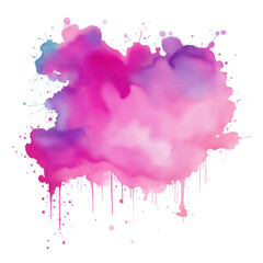 Pink watercolor background, abstract watercolor background with splashes