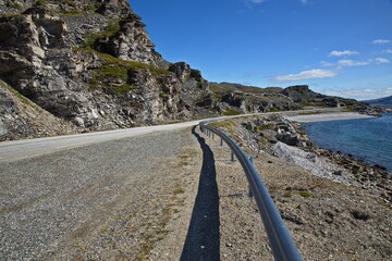 Landscape at Lillefjord in Troms og Finnmark county, Norway, Europe

