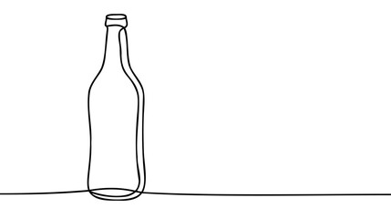 Single bottle Vector illustration isolated on white background.