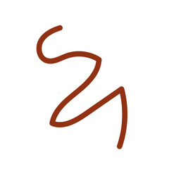 Orange red lines scribble doodle vector 