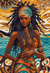 Obraz premium Cultural Tapestry: Portraits of Heritage and Modernity