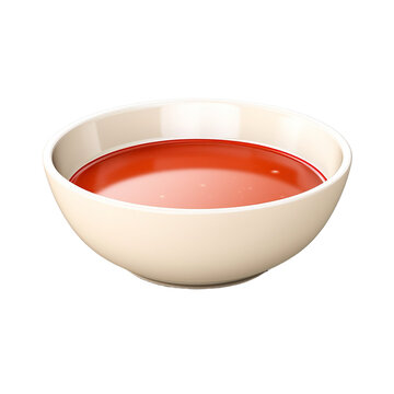 bowl of tomato soup on transparent background PNG image