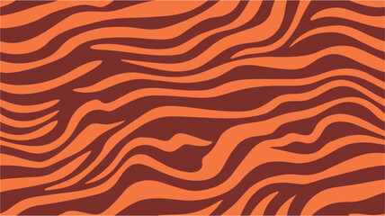 Stock texture of the animal. Vibrant graphic wallpaper with stripes design. Contemporary colors. Vector Illustration with Optical Illusion. Tiger background. Vector tiger pattern. Seamless.