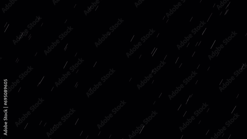 Poster pack of diagonal rainfall in 4 different intensities | rain loop video | apply in any video | transp