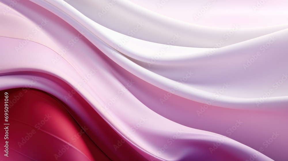 Poster a close up of a pink and white background with a red and white stripe at the bottom of the image.