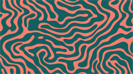 Vector Psychedelic Wavy Background. Abstract wave pattern. Abstract backgroud. Abstract halftone vector illustration. Vector. Grunge texture. Seamless.