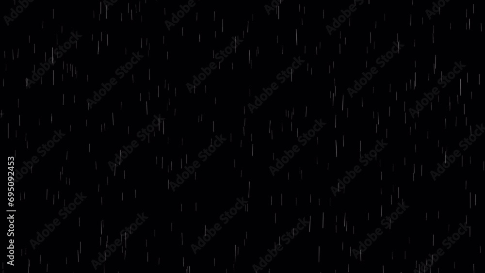 Poster pack of vertical rainfall in 4 different intensities | rain loop video | apply in any video | transp