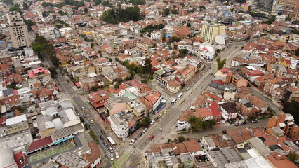 Fototapeta premium urban, tourism, architecture, buildings, cities, south america, street, building, metropolis, tower, cities, Bogota, demolition, dismantling, industry 