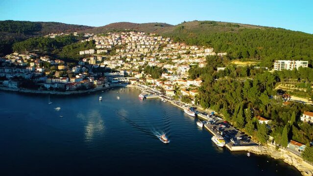 Rabac, Istria, aerial view, bay, Croatia
