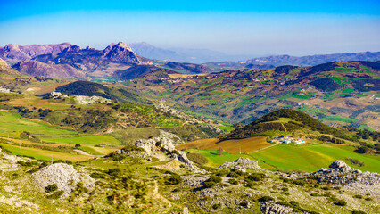 Naklejka premium Mountain landscape Torcal de Antequera, Spain