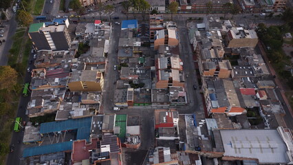 Fototapeta premium Aerial images of the downtown of Bogota 
