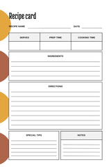 Pure and Simple Cooking: White Blank Recipe Book Printable