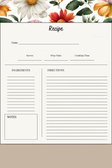 Personalized Recipe Cards for the Perfect Wedding Feast