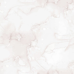 Cream Marble Texture. Beige Abstract Watercolor. Beige Alcohol Ink Background. Beige Pastel Pattern. Brown Water Color Marble Paint. Light Marble Background. Brown Wall Tile. Modern Seamless Template